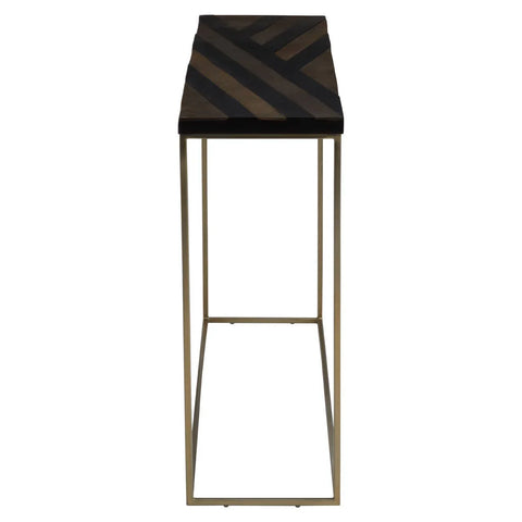 Golden Stripes Acacia Console