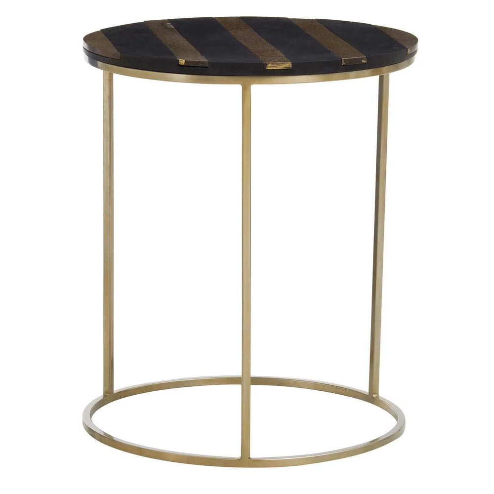 Black Gold Acacia Wood Table