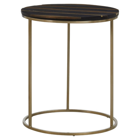 Black Gold Acacia Wood Table