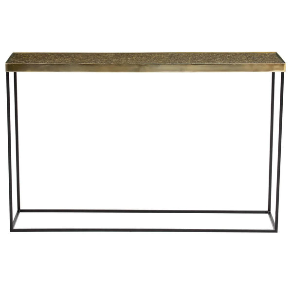 Golden Metal Console Table