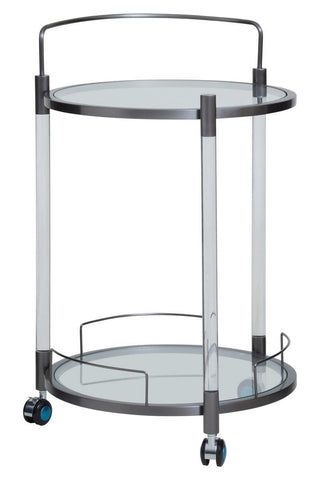 Modern Glass Bar Trolley