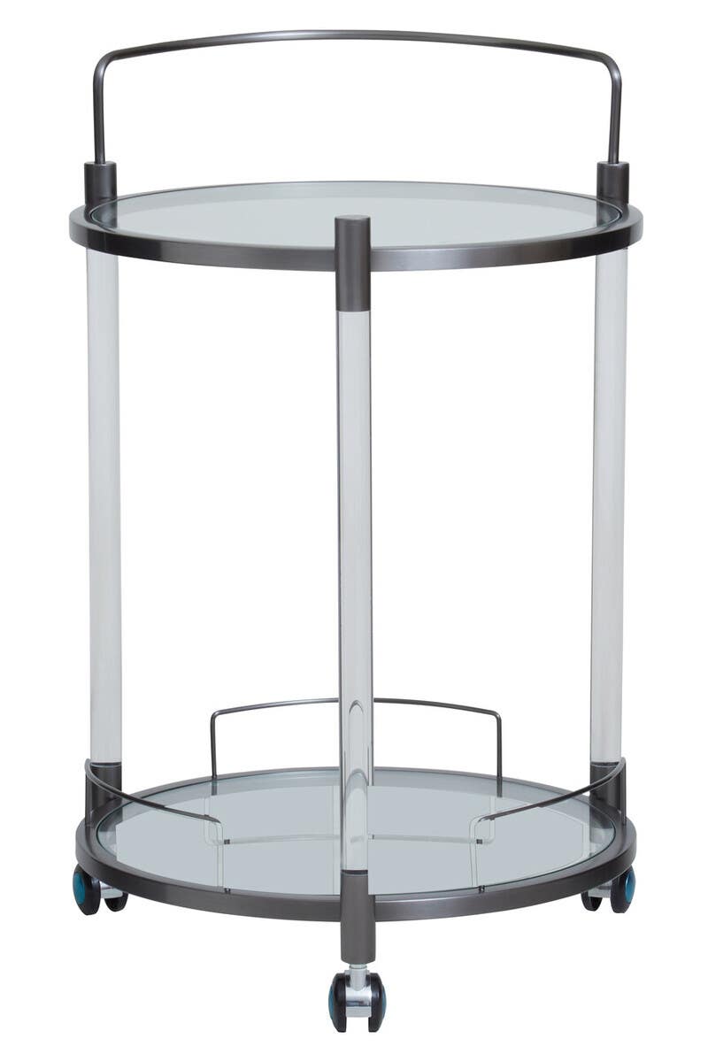 Modern Glass Bar Trolley