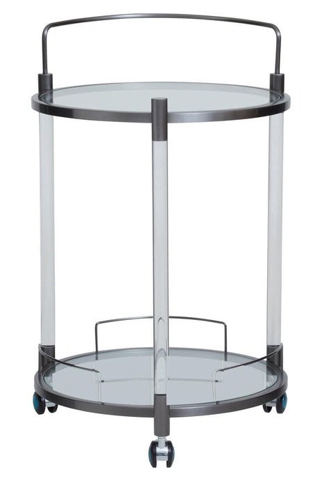 Modern Glass Bar Trolley