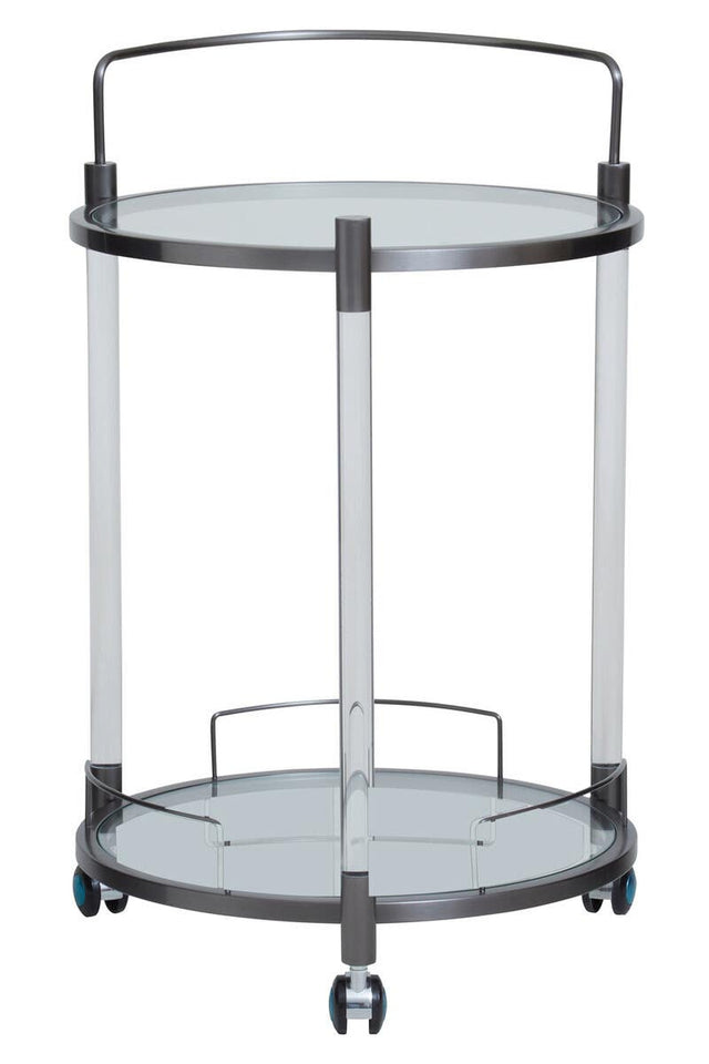 Modern Glass Bar Trolley