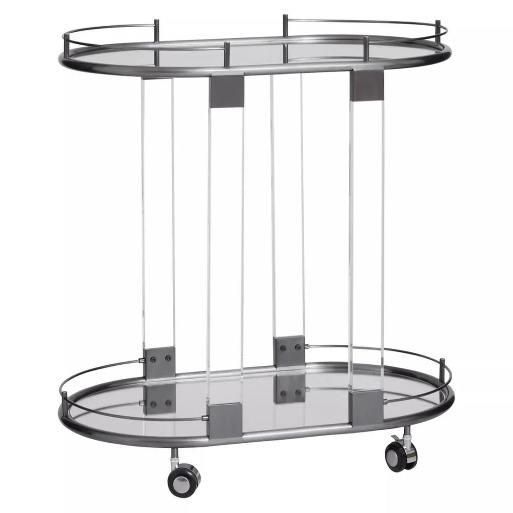 Modern Oval Bar Trolley