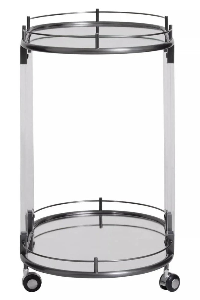 Modern Oval Bar Trolley