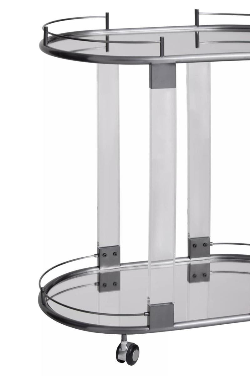 Modern Oval Bar Trolley