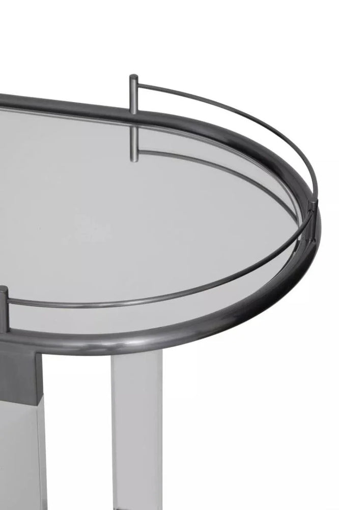 Modern Oval Bar Trolley