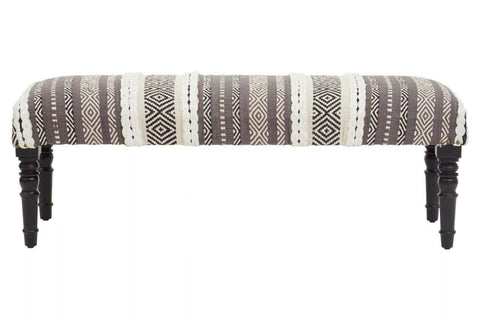 Boho Chic Cushioned Bench