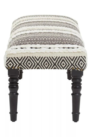 Boho Chic Cushioned Bench