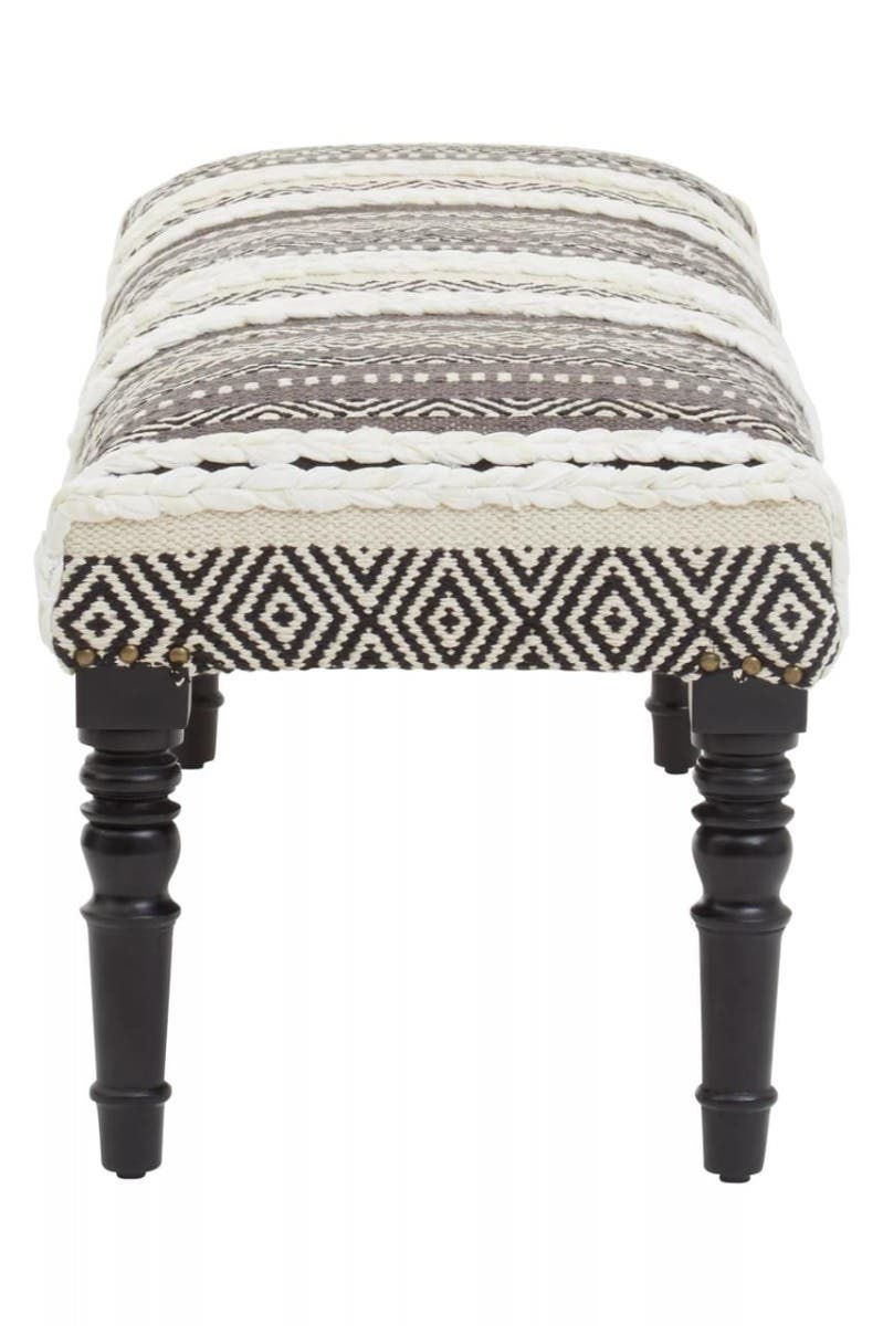 Boho Chic Cushioned Bench