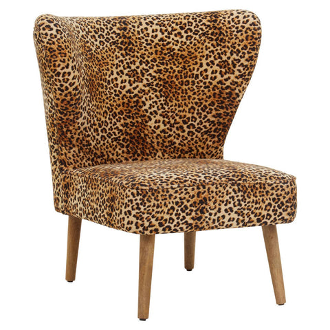 Luxe Leopard Accent Chair