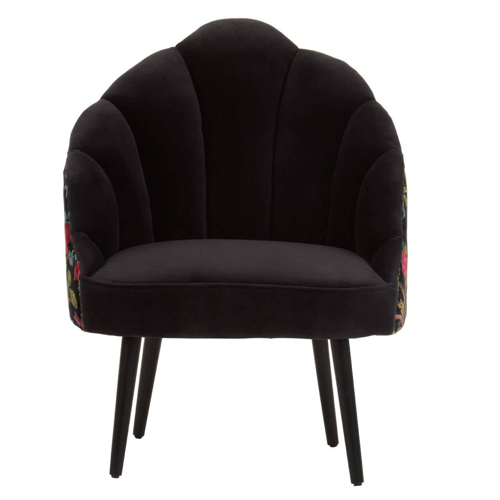 Peacock Motif Accent Chair