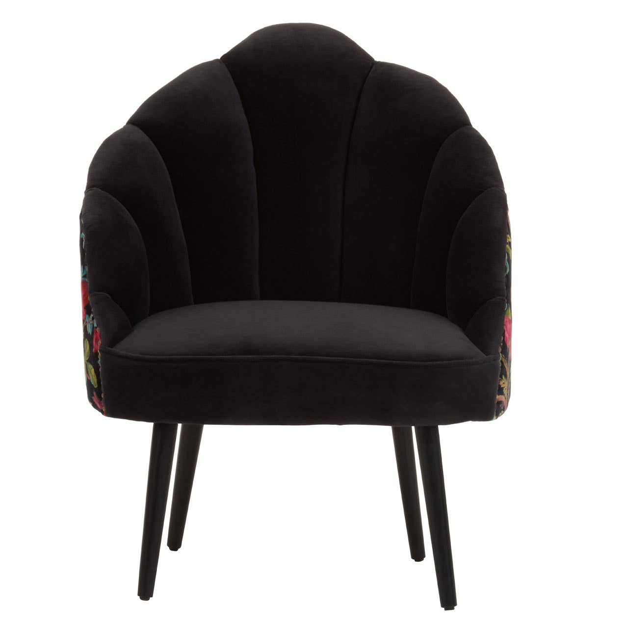 Peacock Motif Accent Chair