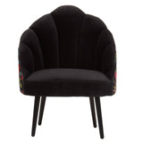 Peacock Motif Accent Chair