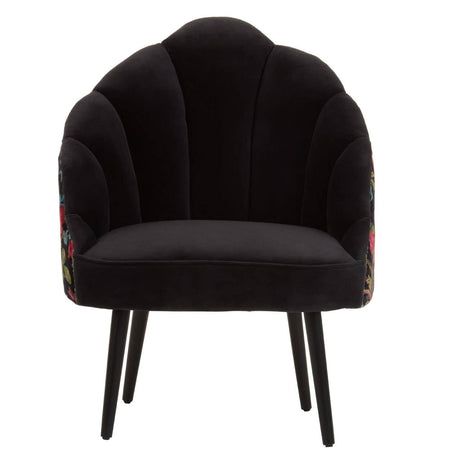 Peacock Motif Accent Chair