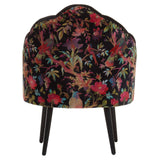 Peacock Motif Accent Chair
