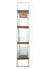 Natural Wood Four Tier Shelf