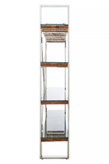 Natural Wood Four Tier Shelf