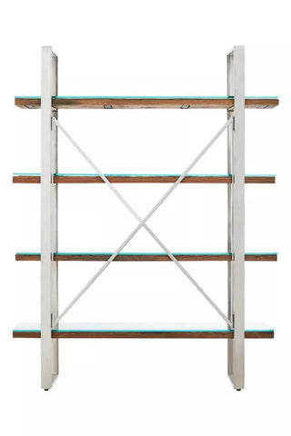 Natural Wood Four Tier Shelf