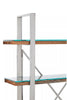 Natural Wood Four Tier Shelf