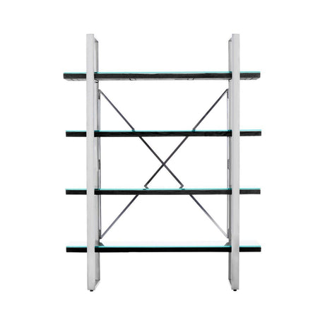 Modern Black Tiered Shelf