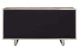 Kerala Natural Wood Sideboard with Glass Top - Stylish Home Storage Solution