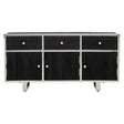 Modern Elegance Kerala Black Sideboard with Glass Top