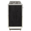 Modern Elegance Kerala Black Sideboard with Glass Top