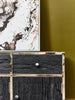 Modern Elegance Kerala Black Sideboard with Glass Top
