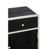 Modern Elegance Kerala Black Sideboard with Glass Top