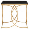 Luxury Black Marble Gold Table