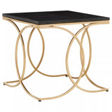 Luxury Black Marble Gold Table