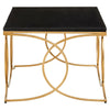 Glam Black Marble Coffee Table