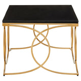 Glam Black Marble Coffee Table