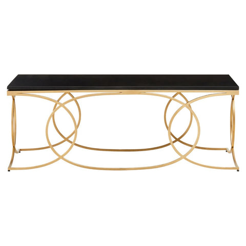 Glam Black Marble Coffee Table