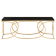 Glam Black Marble Coffee Table