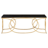 Glam Black Marble Coffee Table