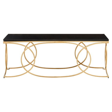 Glam Black Marble Coffee Table