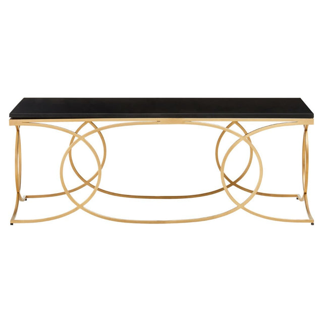 Glam Black Marble Coffee Table