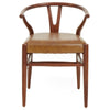 Luxe Leather Teak Stool