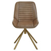 Modern Grey Leather Accent Chair
