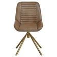 Modern Grey Leather Accent Chair