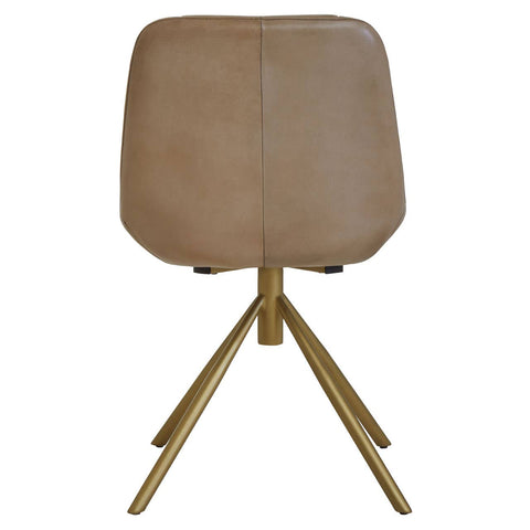 Modern Grey Leather Accent Chair