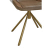 Modern Grey Leather Accent Chair