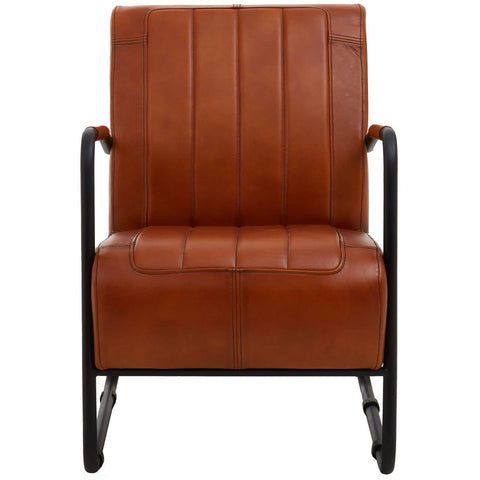 Luxe Channel Leather Armchair