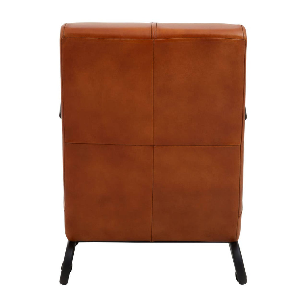 Luxe Channel Leather Armchair
