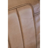 Luxe Grey Leather Accent Chair