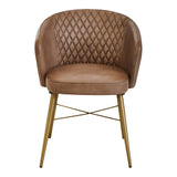 Luxe Grey Leather Lounge Chair