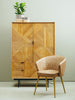 Luxe Grey Leather Lounge Chair
